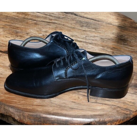Gravati Eleganza 2 Baby Calfskin Dress Lace Up Shoe In Black Size 9 1/2 M. main image 5